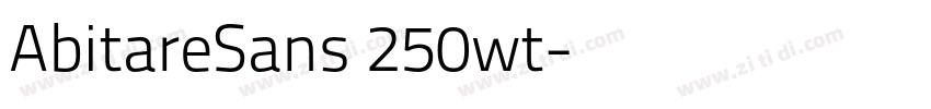 AbitareSans 250wt字体转换